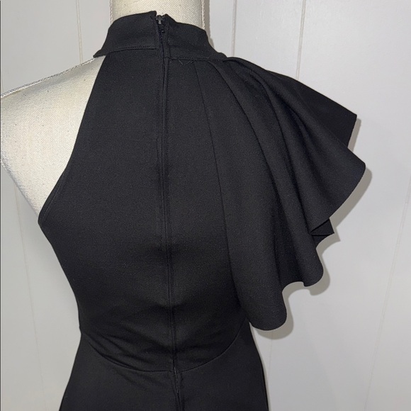 Lulu's Black One Shoulder Dress - Picture 5 of 6